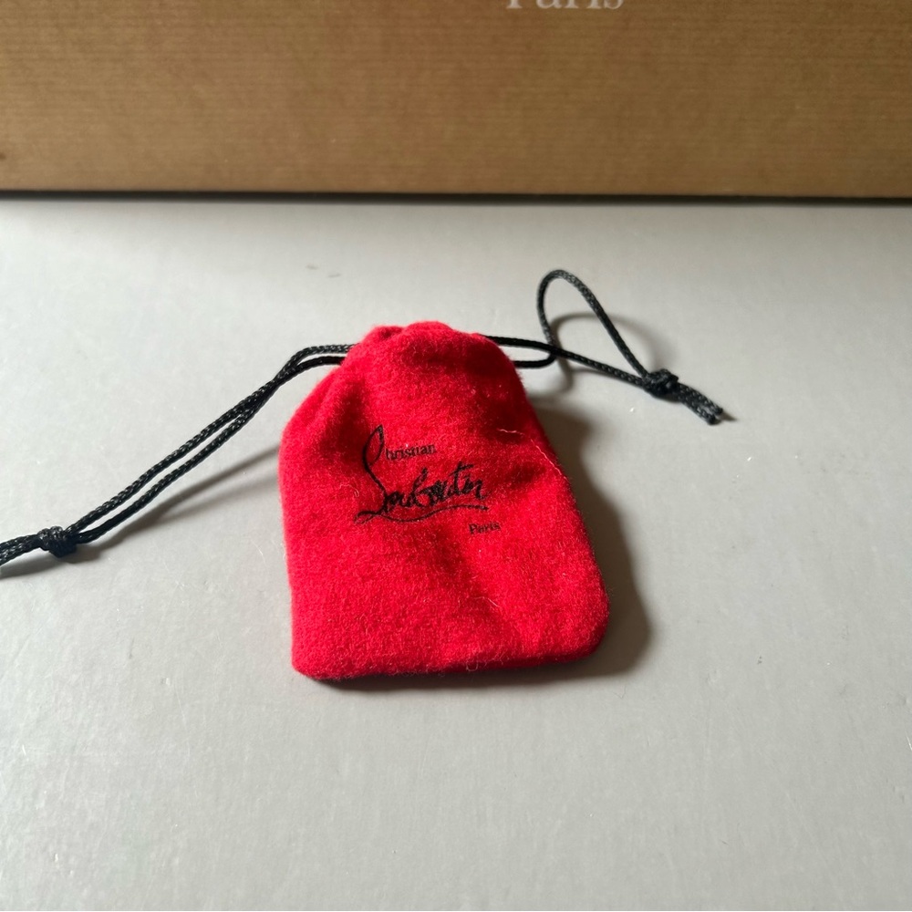 Empty Christian Louboutin Tan Shoes Box with Replacement Caps - Picture 2 of 8